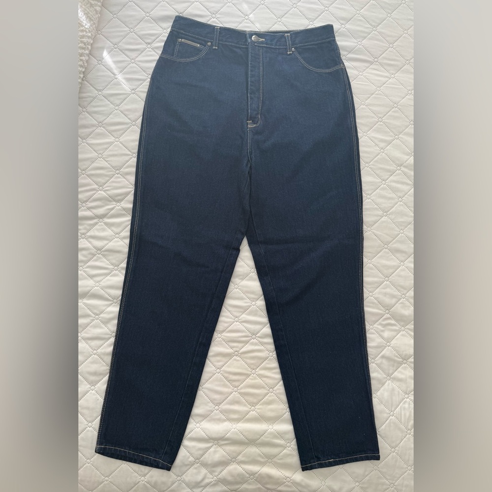 Women’s Vintage Gloria Vanderbilt Dark Blue High-Waisted Jeans